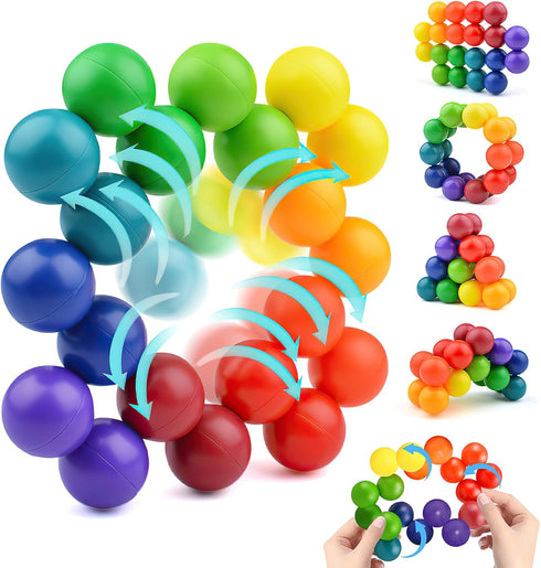 Fidget Toys for Adults Kids, Sensory Toys for Kids with Autism, Educational Ball Kids Toys for 3-12 Year Boys and Girls Toddler Travel Toys, Stock...