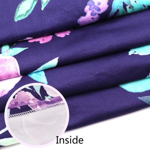Carseat Cover Girls, Multiuse - Nursing Breastfeeding Covers, Purple Flower Theme, Car seat Canopy, Stretchy Soft Breathable...