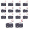 14PCS AC 250V 5A SPDT 1NO 1NC Tacho Micro Switch Tripod Miniature Limit Switch with Roller for Computer Automotive Electronics Communication Equip...
