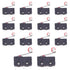14PCS AC 250V 5A SPDT 1NO 1NC Tacho Micro Switch Tripod Miniature Limit Switch with Roller for Computer Automotive Electronics Communication Equip...