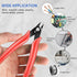 NICE-POWER Wire Cutter, 5 Inch Professional Small Wire Cutters Electronic Flush Cutter Carbon Steel Mini Nipper Jewelry Nippers Clippers for Hobby...