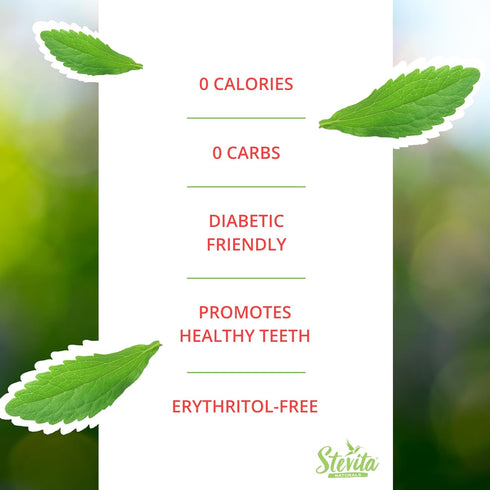Stevita Stevia with Xylitol Supreme - 50 Packets - All-Natural Sweetener, No Calories - Non-GMO, Vegan, Kosher, Keto, Paleo, Gluten Free, Erythrit...