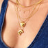 Bubble Letter Gold Necklace for Women, 18k Gold Plated Chain Pendant Charm Necklace Balloon Initial Name Choker Jewelry for Girls Men Gifts...