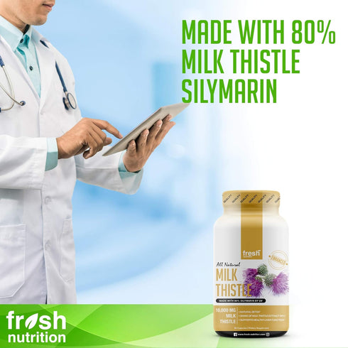 Fresh Nutrition Milk Thistle Capsules (10,000mg)...