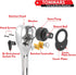 TOMMARS 1/4-Inch Drive Stubby Ratchet Mini Ratchet Quick-Release Head 72-Tooth...