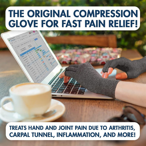 Dr. Frederick's Original Arthritis Compression Gloves for Women & Men - Ideal for Arthritis Hand Pain Relief, Carpal Tunnel, Reynaud’s & Poor Circ...