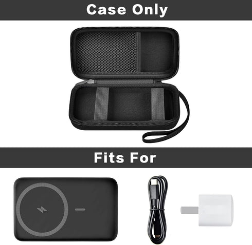 Case for Anker Magnetic Battery 10,000mAh Foldable Wireless Portable Charger, 633/622/621/321 5,000mAh Power Bank (MagGo) Holder, Storage for Base...
