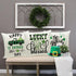 Ueerdand St Patrick's Day Pillow Covers Set of 4 18x18 Inch Shamrock Happy St Patrick's Day Decorations Green Clover Buffalo Plaid Lucky Truck Dec...