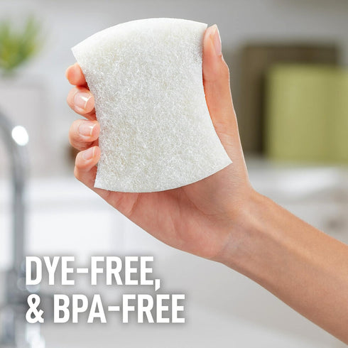 Scotch-Brite Greener Clean Non-Scratch Scrub Sponge, Sponge for Washing Dishes, Cleaning Kitchen, Superior Performance and Made with Sustainable M...