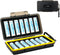 14 Slots 18650 Battery Case with Carabiner, Water-Resistant and Shockproof Battery Storage for 14 x 18650 Battery, 18650 Battery Organizer Box...