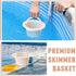 2 Pcs Pool Skimmer Basket with Handle, Leaves Removal Swimming Pool Filter Replacement Basket, Plastic Pool Strainer Basket for Swimming Pools Cle...