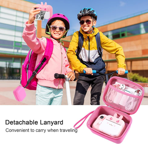 MINIBEAR Kids Camera Case Compatible Kids Camera, Case for Camera for Kids and Kids Action Camera Accessories, 6.1 x 4.9 x 3.4 inch Shockproof Sto...