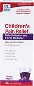 Quality Choice Children's Pain Relief & Fever Reducer, 4oz Acetaminophen, Ibuprofen & Aspirin Free, Liquid Childrens Regular Strength Cold and flu...
