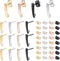 PH PandaHall Stud Earring with Loop, 32pcs(16 Pairs) 4 Colors 304 Stainless Steel Earring Post Ear Studs Findings with 32pcs Butterfly Ear Nuts fo...