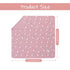 Miracle Baby Swaddle Blanket and Hat Set Newborn Swaddle Wrap Soft Stretchy Receiving Blanket for Baby Boys Girls, Large 47 x 47 inches (Pink)...