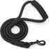 Mile High Life Dog Leash with Comfortable Padded Handle | Black Nylon Rope Dog Leash | Heavy Duty 6 Feet Dog Leashes (Black)...