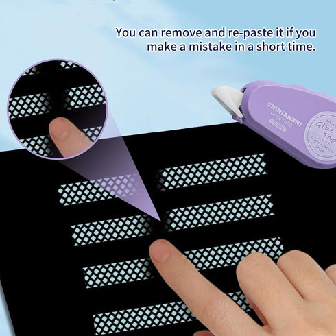 4 PACK Double Sided Tape Roller, Permanent Adhesive Scrapbook Tape Dispenser Runner, Glue Tape for Home Office School Crafts & Arts Projects, 6MMx...