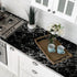 Arthome Black Marble Contact Paper,15.7"x120" Self Adhesive Wallpaper,Peel and Stick Black Paper Removable Decorative Film for Desk,Kitchen,Counte...