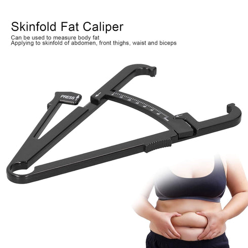 Body Fat Caliper, Body Fat Tester Caliper, Body Fat Caliper Made of Black Plastic Unisex Skinfold Caliper Body Fat Meter(#1)...