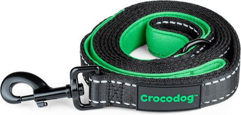 6 Foot Long Dog Leash with 2 Padded Handles - for Large and Medium Dogs - Walking Lead with Reflective Stitching and Traffic Handle for Control an...