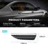 2 PCS Car Rear View Mirror Rain Visor Guard, Carbon Fiber Automotive Rear View Side Mirror Rain Eyebrow, Universal Vehicle Side View Mirror Rain C...