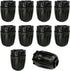 1/2 Inch Drip Irrigation Fittings End Caps, 10 Pack End Plugs for (1/2" ID x 0.6-0.63" OD)16mm DripTubing Connectors, Barbed Locked End Cap Connec...