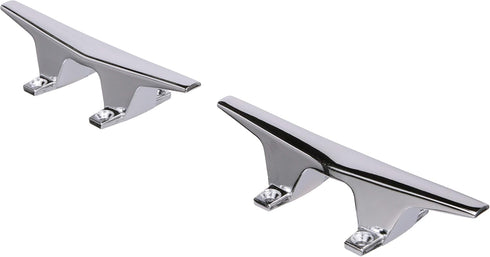 Attwood 6245-6 Chrome-Plated Zinc Cleats, 6 Inches Long, 2 3/32 inches Wide, Install with 4 Included #10 Fasteners...