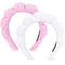2 PCS Puffy Spa Headband for Women Sponge Headbands for Girls Terry Towel Cloth Fabric Head Band for Skincare,Makeup Removal,Face Washing,Facial M...