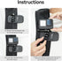 360° Swivel Backpack Clip Mount w Phone Holder, Bag Belt Shoulder Strap Body Attach Accessory for GoPro Max Hero 12 11 10 9 8 7 6 5, Insta360 X3 G...