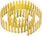 PATIKIL 39" L x 2" H Miniature Fairy Garden Fence, Mini Ornament Wood Picket Fence for DIY Dollhouse Garden, Yellow...