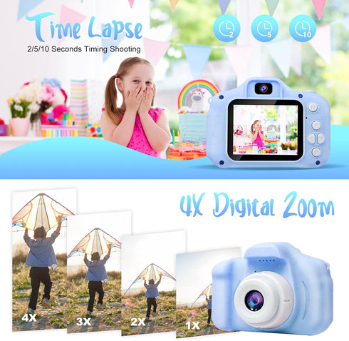 Upgrade Selfie Kids Camera for Boys, Birthday Gifts for 3-8 Year Old Boys, Kids Digital Camera with Video Function, Dual Lens Camera for Kids, Toy...