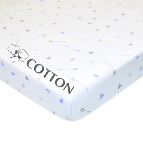American Baby Company 100% Natural Cotton Fitted Mini Crib Sheet 38" x 24" - Soft & Breathable Small Nesting Portable Crib Sheet, Fits Pack N Play...