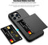 Nvollnoe Compatible with iPhone 15 Pro Max Case with Card Holder Heavy Duty Protective Dual Layer Shockproof Hidden Card Slot Slim Wallet Phone Co...