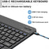 Bluetooth Keyboard for iPad 5th~10th gen, iPad Air (M2 2024, 5th/4th gen), iPad Pro 11-in, Samsung Galaxy Tablet, Xiaomi, Wireless Design, USB-C R...