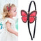 Butterfly Headband for Girls Glitter Butterfly Hair Bands Spring Summer Shiny Hair Bands Bling Head Bands Wedding Birthday Party Favors(Black)...