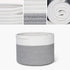 INDRESSME Small Storage Basket - Cute Cotton Rope Basket - Closet Storage Bins - Cute Basket for Remote - Storage Organizer for Toy Storage Bin- 9...