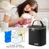 Breastmilk Cooler Bag with Ice Pack Fits 4 Baby Bottles Up to 9 Ounce, Baby Bottle Cooler Bag Suitable for Nursing Mom Daycare, Black...