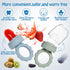 Silicone Baby Fruit Food Feeder & Breastmilk Popsicle Molds Set, Baby Food Freezer Tray for Cooling Teething Relief, Baby Food Feeder for Safe Inf...