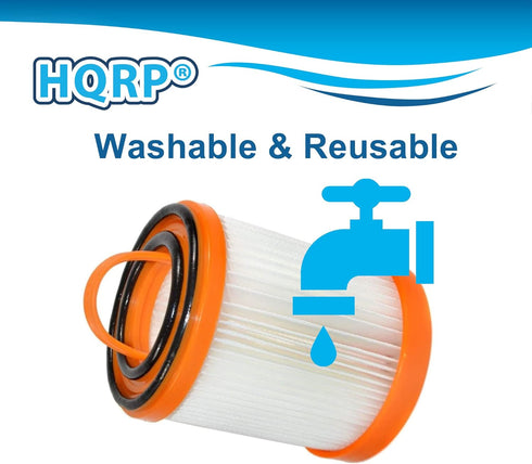 HQRP 2-pack Dust Cup Filter compatible with Eureka 5700 5740A 5810A 5811A 5812A 5813AV 5815AV 5840 5841 5856 5857 5860 Litespeed Whirlwind Vacuum ...