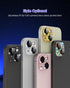 for iPhone 15 Plus/iPhone 15 Camera Lens Protector Glitter Plus Aluminium Alloy Ring 9H Tempered Glass Screen Case Friendly Camera Cover for iPhon...