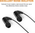 uxcell 50 Pcs Soft Silicone Replacement Earbud Tips, Portable 10 x 8mm Ear Tips for Earphone Headsets Accessories, Earbuds Covers with 5mm Inner H...
