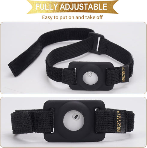 Adjustable Armband for Freestyle Libre 3, CGM Continuous Glucose Monitor System Transmitter Sensor Cover - No More Patches (Bright Black)...
