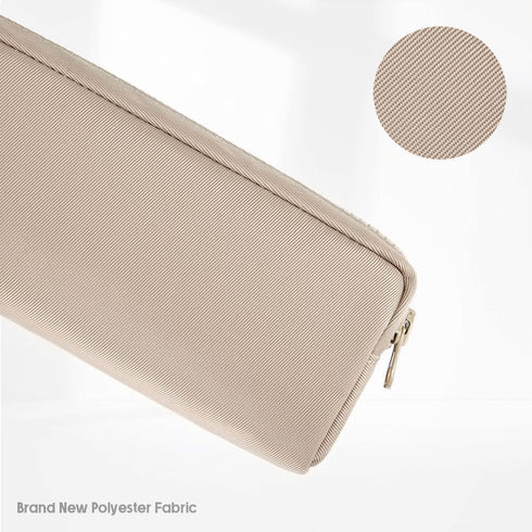 Big Capacity Pencil Case, Pure Color Pen Pouch with Zipper Stationary Storage Bag for Adult Officers, Khaki...