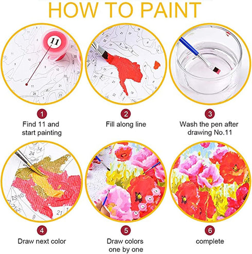 Tucocoo DIY Paint by Numbers Kits 16x20 inch Canvas Digital Oil Painting for Adults Beginner with Brushes and Acrylic Pigment, Beautiful Butterfly...
