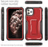 ExoGuard for iPhone 11 Pro Max Case, Rubber Shockproof Full-Body Cover Case Built-in Screen Protector with Kickstand for iPhone 11 Pro Max (Red)...