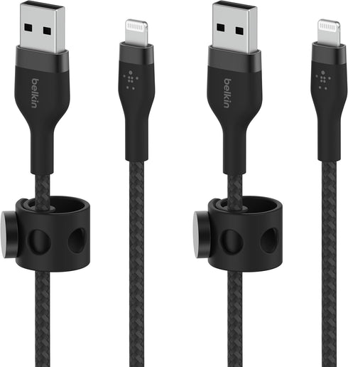 Belkin BoostCharge Pro Flex Braided USB Type A to Lightning Cable (1M/3.3FT), MFi Certified Charging Cable for iPhone 13, 12, 11, Pro, Max, Mini, ...