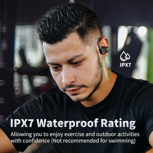 Bluetooth Headphones, Wireless Earbuds IPX7 Waterproof Bluetooth 5.3 Headphones with 16Hrs Playtime Stereo Bass Headsets with Mic Running Headphon...