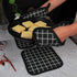 Heat Resistant Potholders Hot Pads-6 Kitchen Pot Holders Set with 2 Pan Hot Handle Holders Trivet for Cooking and Baking,with Recycled Infill Terr...