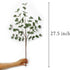 6 Pcs 27'' Eucalyptus Stems Greenery Stems Eucalyptus Leaf Spray in Green Silk Plastic Plants Floral Artificial Plants for Home Party Wedding Deco...