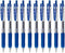 Zebra Sarasa Clip 1.0 Retractable Gel Ink Pen, Rubber Grip, 1.0mm, Blue Ink, Value Set of 10...